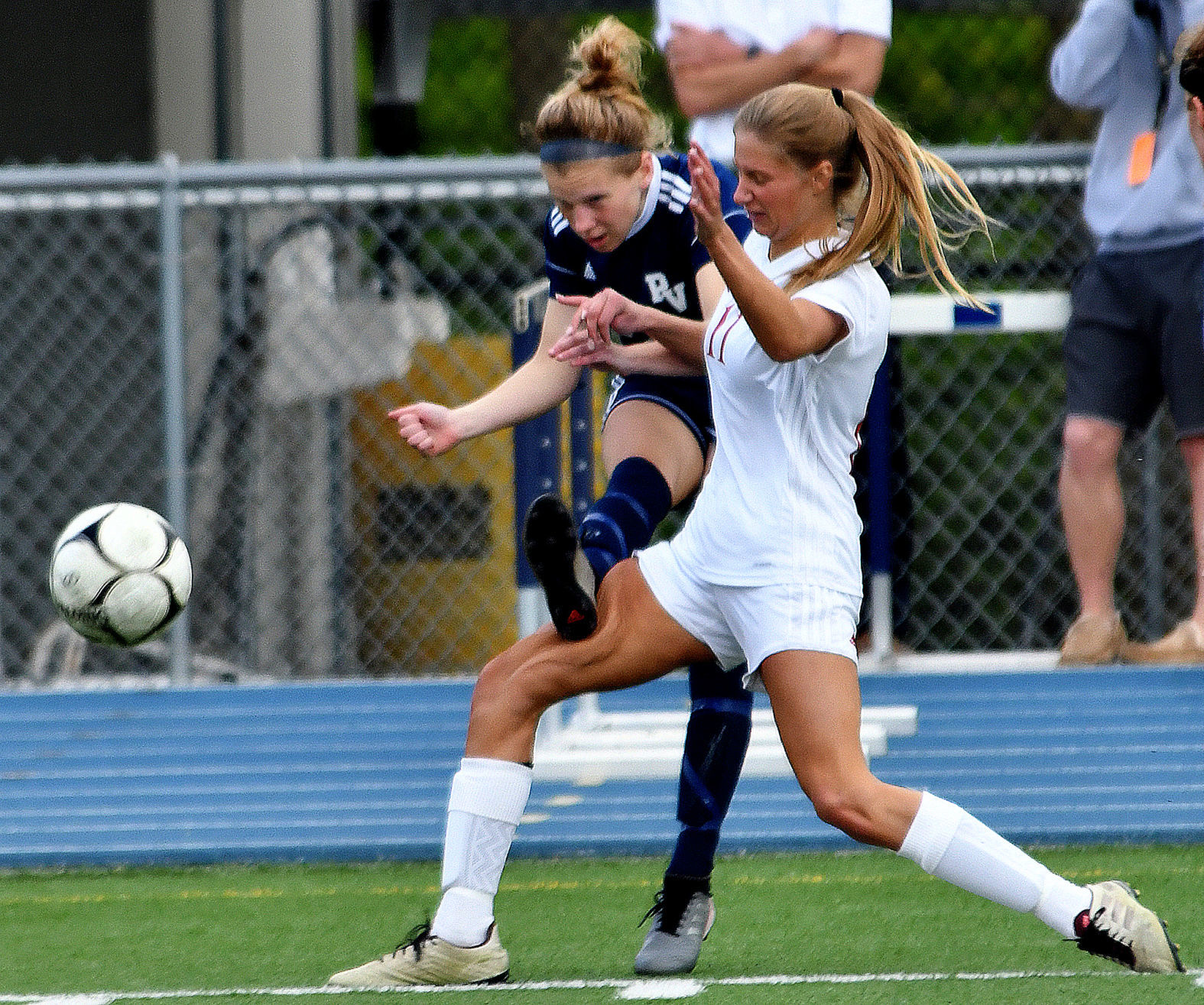 North Scott vs Pleasant Valley girls soccer